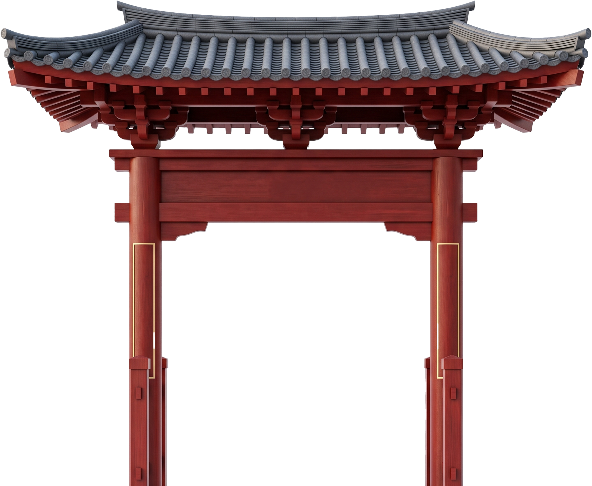 Chinese Shrine Gate Hero Background